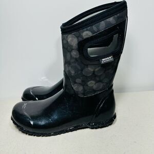 BOGS Kids Black Waterproof Boots